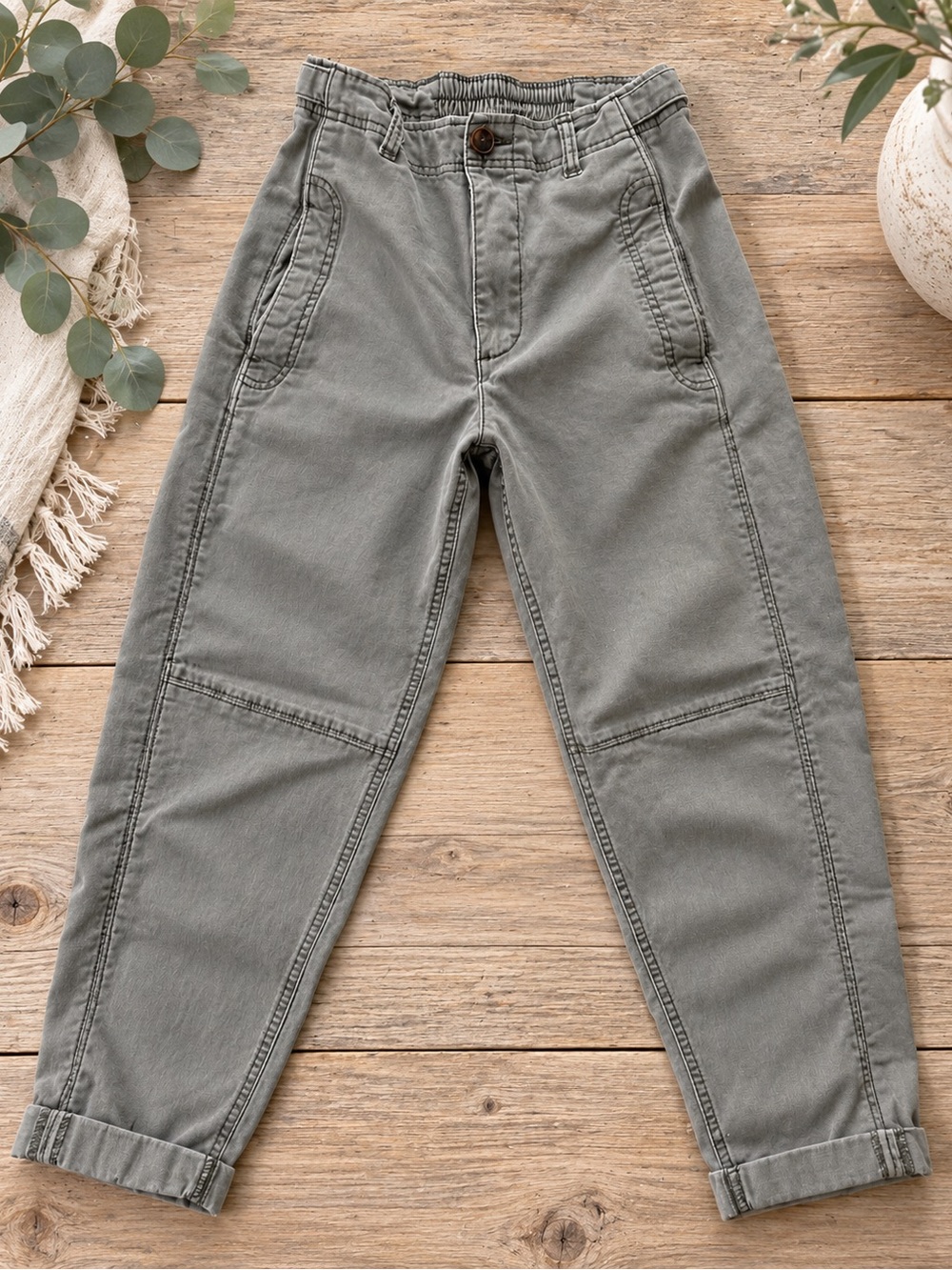 Old Navy Frosted Sage Utility Ankle Pants Small